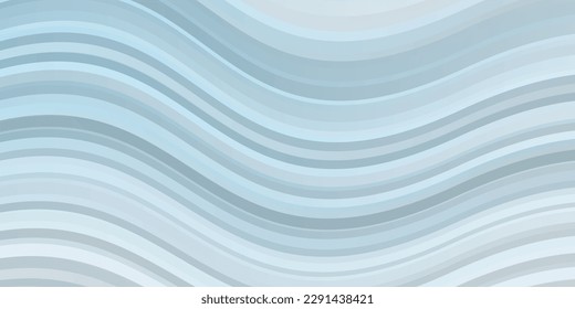 Light BLUE vector template with curved lines. Bright illustration with gradient circular arcs. Pattern for websites, landing pages.