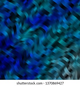 Light BLUE vector template with curves. Colorful abstract illustration with gradient curves. Smart design for your promotions.