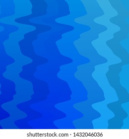 Light BLUE vector template with curves. Bright sample with colorful bent lines, shapes. Best design for your ad, poster, banner.