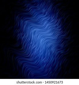 Light BLUE vector template with curves. Colorful geometric sample with gradient curves.  Best design for your posters, banners.