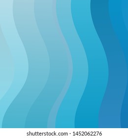 Light BLUE vector template with curves. Illustration in abstract style with gradient curved.  Design for your business promotion.