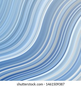 Light BLUE vector template with curves. Colorful illustration, which consists of curves. Design for your business promotion.