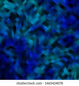 Light BLUE vector template with curves. Colorful illustration with curved lines. Smart design for your promotions.