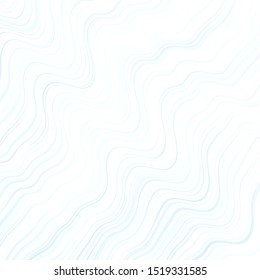 Light BLUE vector template with curves. Abstract illustration with bandy gradient lines. Pattern for ads, commercials.