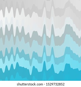 Light BLUE vector template with curves. Colorful illustration in abstract style with bent lines. Pattern for websites, landing pages.