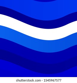 Light BLUE vector template with curves. Illustration in abstract style with gradient curved.  Best design for your posters, banners.