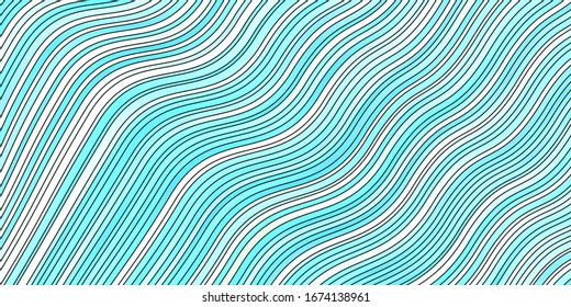 Light BLUE vector template with curves. Illustration in abstract style with gradient curved.  Pattern for ads, commercials.