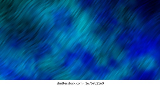 Plantilla vectorial AZUL claro con curvas. Ilustración colorida en estilo circular con líneas. Mejor diseño para afiches, banners.