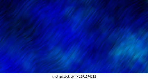 Light BLUE vector template with curves. Colorful illustration in abstract style with bent lines. Template for your UI design.