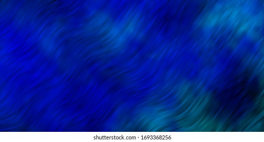 Light BLUE vector template with curves. Colorful illustration in abstract style with bent lines. Template for your UI design.