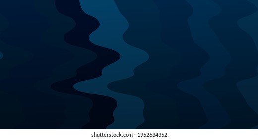 Light BLUE vector template with curves. Abstract gradient illustration with wry lines. Template for cellphones.