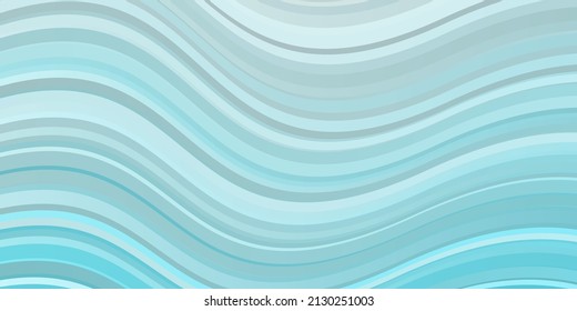 Leuchtende BLAU-Vektorvorlage mit Kurven. Abstrakte Illustration mit Farbverlauf-Bögen. Muster für Bushs, Broschüren