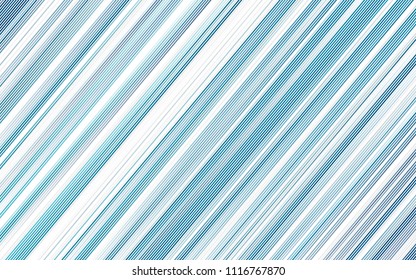 Light BLUE vector template with diagonal lines. Shining colored illustration with narrow lines. Smart design for your business advert.