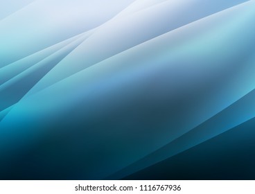 Light BLUE vector template with diagonal curved lines. Glitter abstract illustration with colored sticks. The pattern can be used for websites.