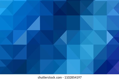 Light BLUE vector template with gradient triangles. A completely new color illustration in a polygonal style. A new texture for your web site.