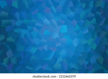 Light BLUE vector template in hexagonal style. Abstract illustration with colorful hexagons. Pattern can be used for landing pages.