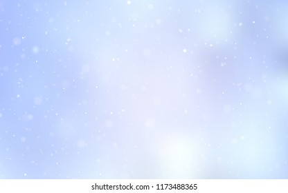 Light BLUE vector template with ice snowflakes. Modern geometrical abstract illustration with crystals of ice. The template can be used as a new year background.