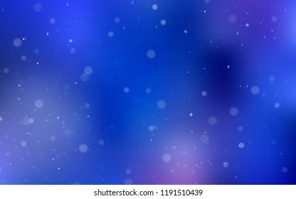 Light BLUE vector template with ice snowflakes. Modern geometrical abstract illustration with crystals of ice. The pattern can be used for year new  websites.