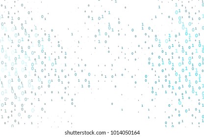 Light BLUE vector template with isolated numerals. Shining colorful illustration with isolated Digit signs. Best design for your ad, poster, banner of math college.