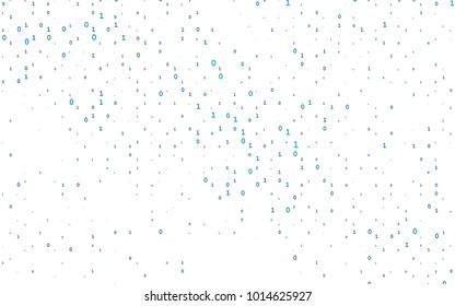 Light BLUE vector template with isolated numerals. Shining colorful illustration with isolated Digit signs. The pattern can be used for school, grammar websites.