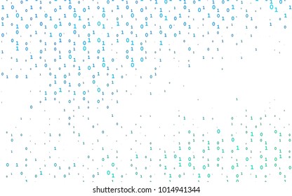 Light BLUE vector template with isolated numerals. Shining colorful illustration with isolated Digit signs. Smart design for your business advert of university.