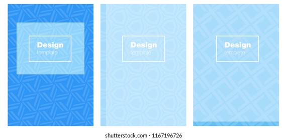 Light BLUE vector template for journals. Blurred decorative design in abstract style with textbox. Pattern notebooks, journals.