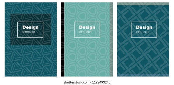 Light BLUE vector template for journals. Glitter abstract design concept with text box. Completely new template books.