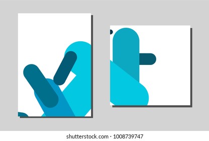 Light BLUE vector template for landing pages. Abstract booklet on colored background with gradient. Pattern for ads, leaflets, labels of your business.