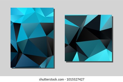Light BLUE vector template for landing pages. Glitter abstract design concept with text box. Pattern can be used as a template for calendars.