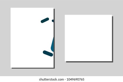 Light BLUE vector template for landing pages. Abstract booklet on colored background with gradient. Pattern can be used as a template for calendars.
