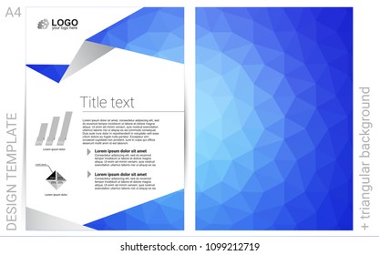 Light BLUE vector  template for landing pages. Web interface on abstract background with colorful gradient. Pattern for beautiful business cards, folders.