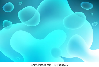 Light BLUE vector template with lava shapes. An elegant bright illustration with gradient. A completely new memphis design for your business.