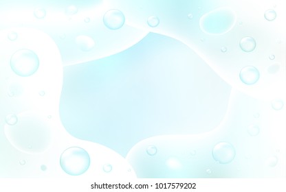 Light BLUE vector template with lava shapes. Colorful illustration in abstract memphis style with gradient. Pattern for your business design.