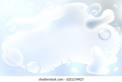 Light BLUE vector template with lava shapes. Brand-new colored illustration in memphis style with gradient. A completely new template for your business design.