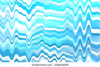 Light BLUE vector template with lava shapes. A vague circumflex abstract illustration with gradient. A new texture for your  ad, booklets, leaflets.