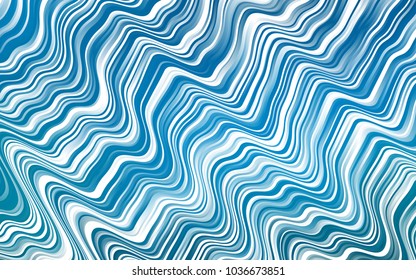 Light BLUE vector template with lava shapes. Geometric illustration in marble style with gradient.  New composition for your brand book.