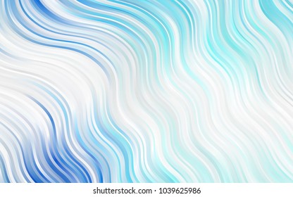 Light BLUE vector template with lava shapes. Creative illustration in halftone marble style with gradient. A new texture for your  ad, booklets, leaflets.