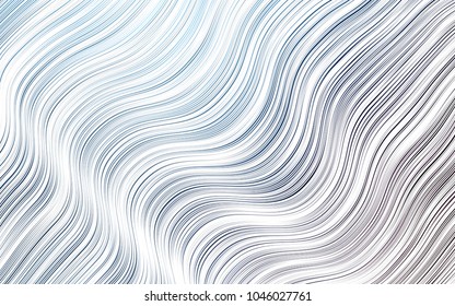 Light BLUE vector template with lava shapes. Colorful abstract illustration with gradient lines. New composition for your brand book.