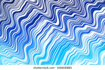 Light BLUE vector template with lava shapes. Creative illustration in halftone marble style with gradient. The elegant pattern for brand book.