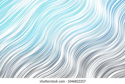 Light BLUE vector template with lava shapes. Shining crooked illustration in marble style. A new texture for your  ad, booklets, leaflets.