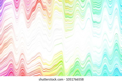 Light BLUE vector template with lava shapes. A vague circumflex abstract illustration with gradient. The elegant pattern for brand book.