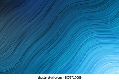 Light BLUE vector template with lava shapes. Blurred geometric sample with gradient bubbles.  Marble style for your business design.
