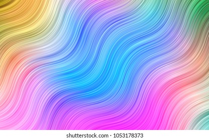 Light BLUE vector template with lava shapes. Creative illustration in halftone marble style with gradient. New composition for your brand book.