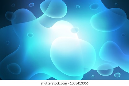 Light BLUE vector template with lava shapes. A completely new color illustration in memphis style. Brand-new design for your ads, poster, banner.