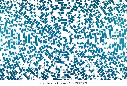 Light BLUE vector template with lava shapes. A sample with blurred bubble shapes. A completely new template for your business design.
