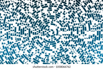 Light BLUE vector template with lava shapes. Shining illustration, which consist of blurred lines, circles. A completely new marble design for your business.