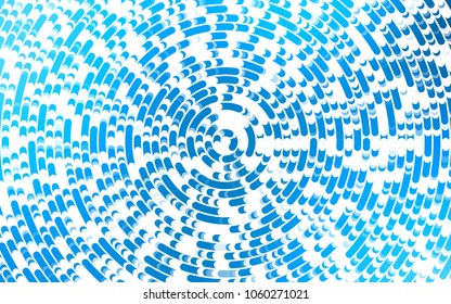 Light BLUE vector template with lava shapes. Blurred geometric sample with gradient bubbles.  The template for cell phone backgrounds.