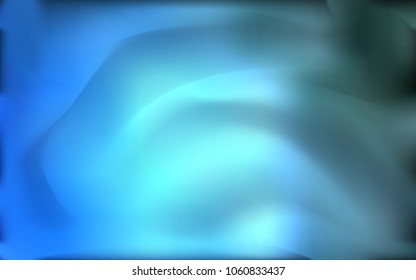 Light BLUE vector template with lava shapes. Glitter abstract illustration with wry lines. New composition for your brand book.