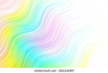 Light BLUE vector template with lava shapes. Creative illustration in halftone marble style with gradient. The elegant pattern for brand book.