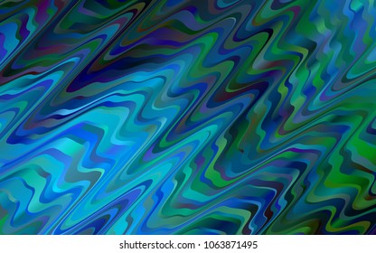 Light BLUE vector template with lava shapes. Brand-new colored illustration in marble style with gradient. Pattern for your business design.